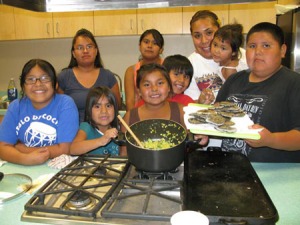 Cochiti Youth Experience cooking class