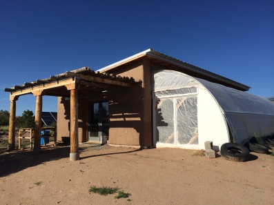 Seed bank, with greenhouse. Photo by Elizabeth Hoover