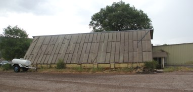 The old greenhouse currently being used by the farm was built in the 1970’s and the plexiglass has become so opaque the plants grow spindly for lack of light. Photo by Angelo Baca