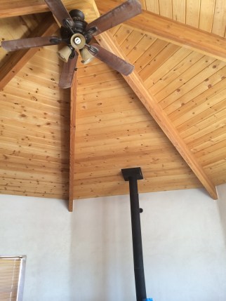 BMWC helped to build 54 energy-efficient straw-bale homes for Dine people. Noting that traditional people wanted houses that were more like their traditional homes, called hogans, these beautiful houses are a cross between a traditional Hogan and a conventional home (to receive HUD funding, the structures needed to have separate bedrooms, bathroom and kitchen, as opposed to traditional one-room hogans). Photo by Elizabeth Hoover