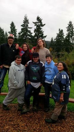 On October 27, the Nisqually garden staff hosted their 5th Annual Community Harvest dinner, with a great turnout. Photo provided by Grace Ann Byrd