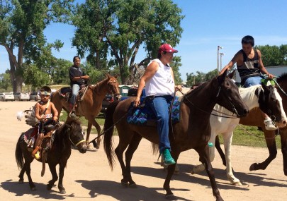 Young rider in the parade. Photo by Elizabeth Hoover