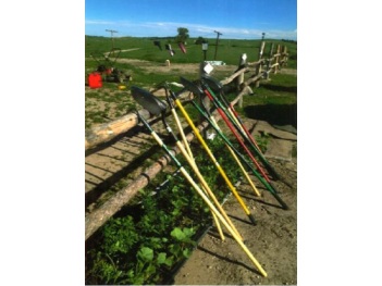 Tools provided to gardeners by SBAP. Photo courtesy of Slim Buttes Agricultural Project