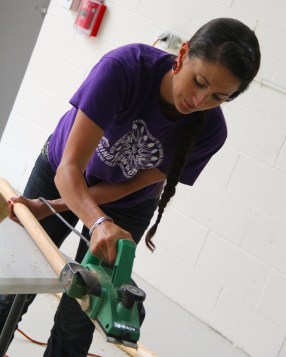 We did in fact get to take a set of rice knockers home, although I had to cheat and use the electric planer to finish them. Photo by Angelo Baca