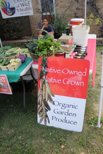 DOWH farmers market stand. Photo by Angelo Baca