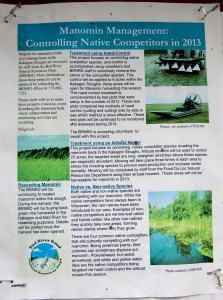 Sign at the Kakogan Slough, Bad River Reservation, Wisconsin. Photo by Angelo Baca