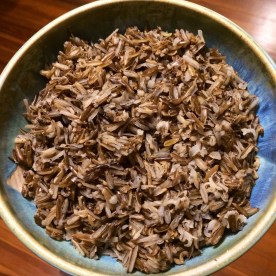 From start to finish, here's some of that rice I saw processed, all cooked up and ready to eat