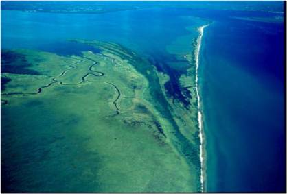 Bird’s eye view of the Kakagon- Bad River Slough. Photo courtesy of Jim Meeker via the Bad River tribal website
