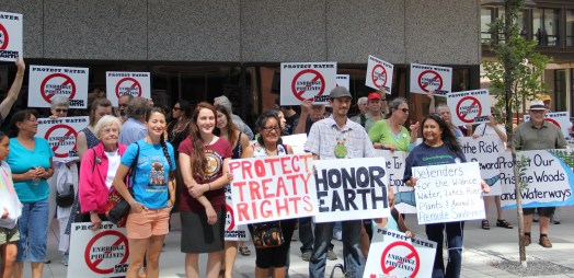Outside of the Public Utilities Commission, August 7. Photo by Angelo Baca